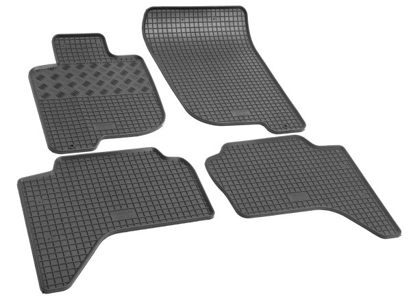 Gummifußmatten für Fiat Fullback ab 2016 | passgenaue Auto Gummimatten, rutschfest