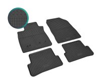 Gummifußmatten für Renault Clio IV ab 2012 bis 2020 | passgenaue Auto Gummimatten, rutschfest