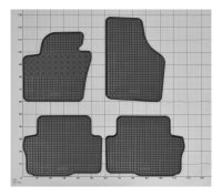Gummifußmatten für SEAT Alhambra ab 2010 bis 2020 – 5 Sitze | passgenaue Auto Gummimatten, rutschfest