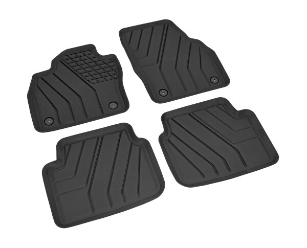 Automatten für Skoda Scala ab 2019 - schwarz, Thermoplastisches Elastomer