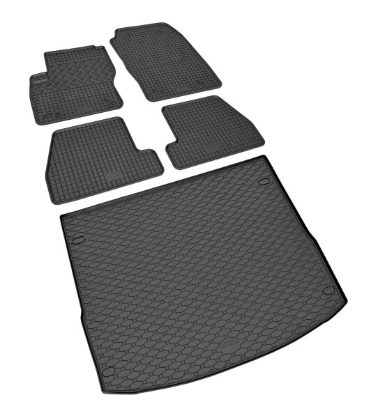 Gummifußmatten und Kofferraumwanne für Ford Focus Kombi ab 2011 bis 2018