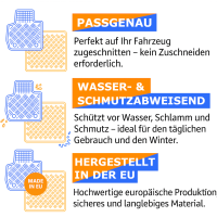 Gummifußmatten und Kofferraumwanne ein Set passend für TOYOTA Proace Verso L1 ab 2016